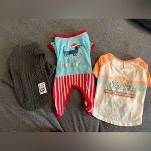 Set of 3 Dog Outfits SZ M